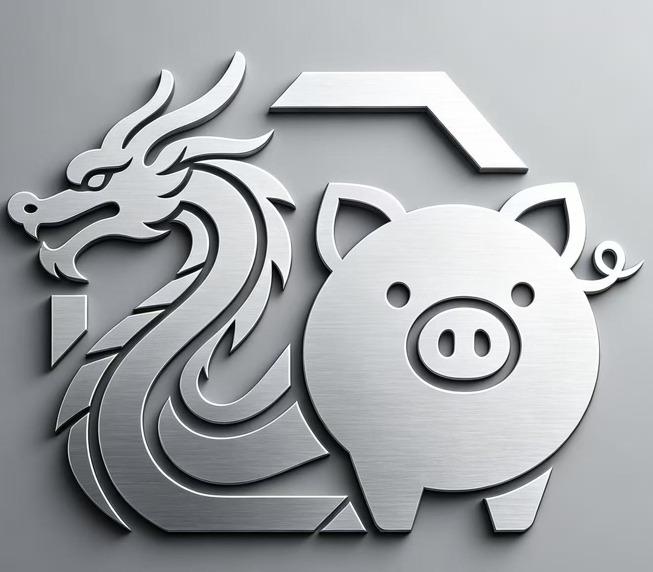 龙猪文化创意视觉标识